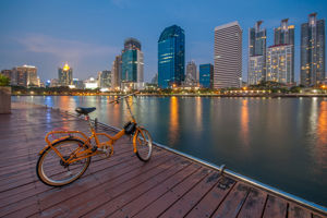 Fietsen in Bangkok