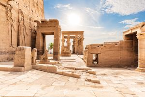 Sfeerimpressie tempel van Karnak
