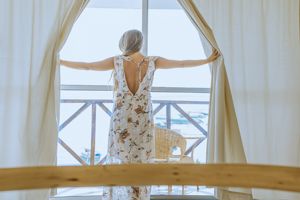 Woonvoorbeeld deluxe kamer frontaal zeezicht