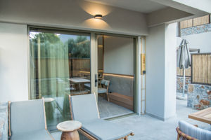 Woonvoorbeeld petite suite met tuinzicht