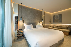 Woonvoorbeeld petite suite met zeezicht