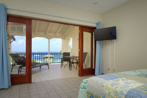 Woonvoorbeeld deluxe kamer met tuinzicht