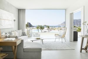 Woonvoorbeeld deluxe bungalow suite zeezicht met 1 slaapkamer