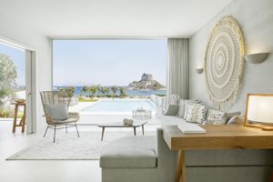 Woonvoorbeeld deluxe bungalow suite privÃ© zwembad met 1 slaapkamer