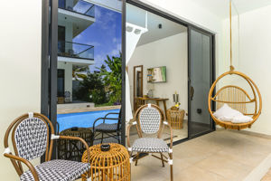 Woonvoorbeeld superior kamer met tuinzicht