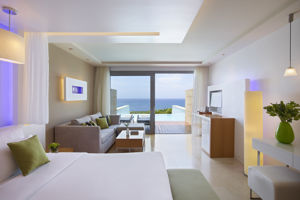 Woonvoorbeeld Amus suite zeezicht met privÃ© zwembad