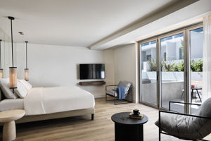 Woonvoorbeeld junior suite type 1 (Junior suite met dompelbad en atriumzicht)