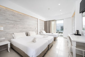 Woonvoorbeeld  3-prsoonskamer Deluxe zwembadzicht