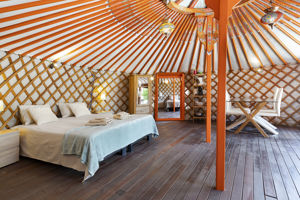 Woonvoorbeeld 2-kamerbungalow Yurt