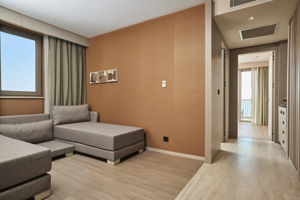 Woonvoorbeeld familiekamer natuurzicht