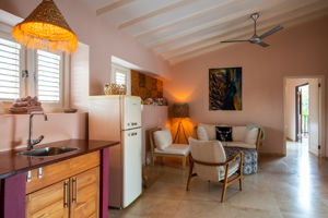 Woonvoorbeeld Red Cottage met tuinzicht