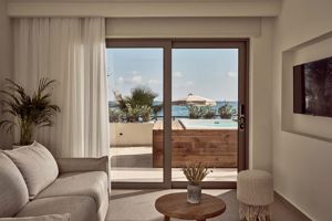 Woonvoorbeeld Suite met zeezicht en bubbelbad