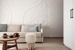 Woonvoorbeeld Superior Suite met zeezicht en bubbelbad