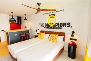 Woonvoorbeeld studio met zeezicht