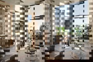 Woonvoorbeeld suite met zeezicht