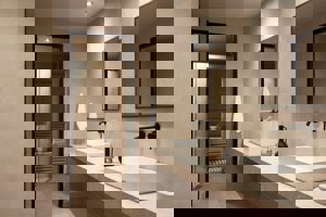 Woonvoorbeeld suite met zeezicht