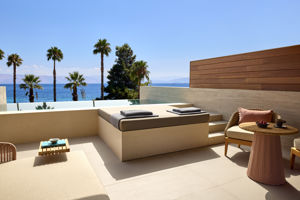 Woonvoorbeeld tweepersoonskamer deluxe private pool