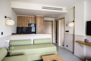 Woonvoorbeeld suite met zeezicht