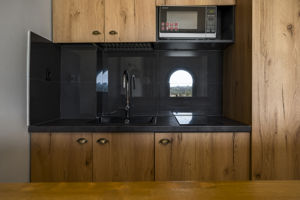 Woonvoorbeeld suite met zeezicht