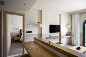 Woonvoorbeeld suite met zeezicht