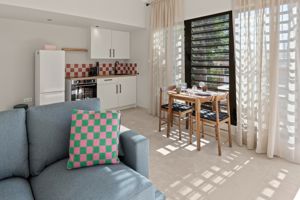 Woonvoorbeeld 2-kamerappartement met prive plonsbad