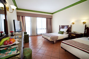 Woonvoorbeeld standaardkamer (zwembad- of zijzeezicht)