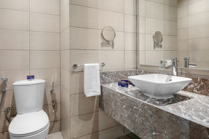 Woonvoorbeeld 2-persoonskamer Deluxe Tuinzicht of Familiekamer Connection Tuinzicht