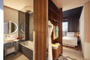 Woonvoorbeeld medium mama twee aparte bedden met terras