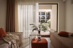 Woonvoorbeeld 2-kamerappartement deluxe met gedeeld zwembad