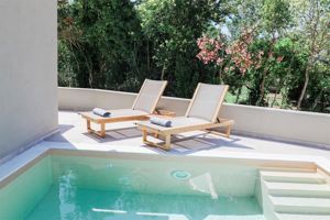 Woonvoorbeeld Suite met privezwembad