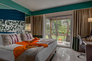 Woonvoorbeeld familie suite met tuinzicht