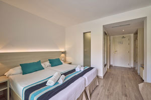 Woonvoorbeeld 2-persoonskamer deluxe zwembadzicht