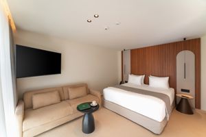 Woonvoorbeeld luxe suite met Jacuzzi