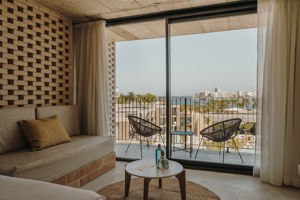 Woonvoorbeeld suite met zeezicht