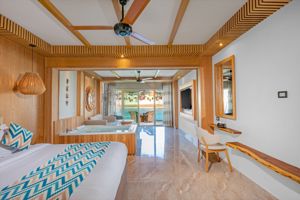 Woonvoorbeeld lagoon bungalow met whirlpool