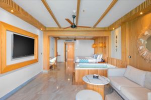 Woonvoorbeeld lagoon bungalow met whirlpool