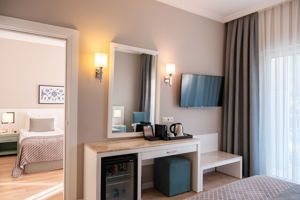 Woonvoorbeeld kamer met tussendeur