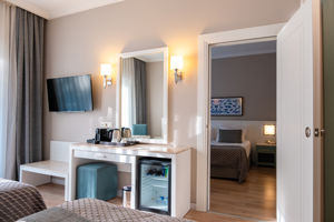 Woonvoorbeeld kamer met tussendeur