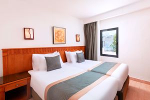 Woonvoorbeeld familiekamer zeezicht