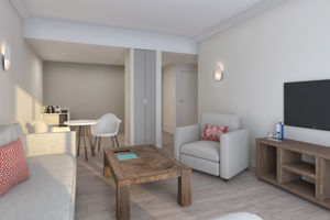 Woonvoorbeeld familiekamer zeezicht my favourite club