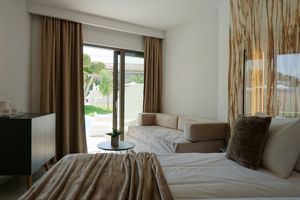 Woonvoorbeeld junior suite met prive zwembad