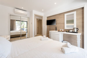 Woonvoorbeeld deluxe suite met 1 slaapkamer