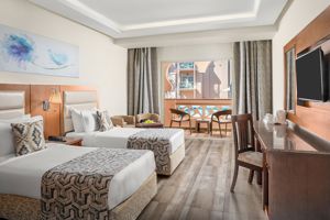 Woonvoorbeeld Familiekamer tuinzicht