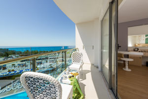 Woonvoorbeeld balkon van een standaardkamer