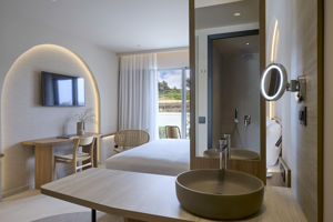 Woonvoorbeeld Deluxekamer met tuinzicht