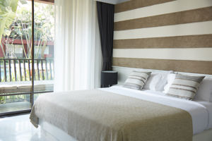 Woonvoorbeeld deluxekamer zwembadzijde Escape hotel