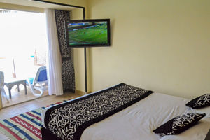 Woonvoorbeeld bungalow tuinzicht