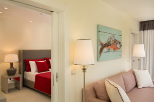 Woonvoorbeeld premium bungalow suite met jacuzzi