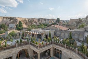 voorbeeld van een grot-hotel
