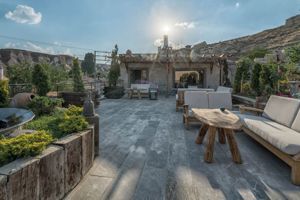 voorbeeld van een grot-hotel